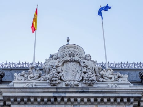 Bank of sapin banco de espana building in Madrid photo