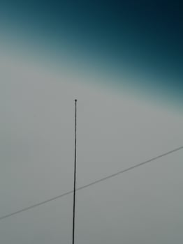 Blue Fade Antenna and Sky photo