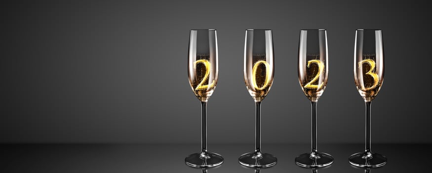 Happy New Year Background. Start to 2023. 3D illustration photo
