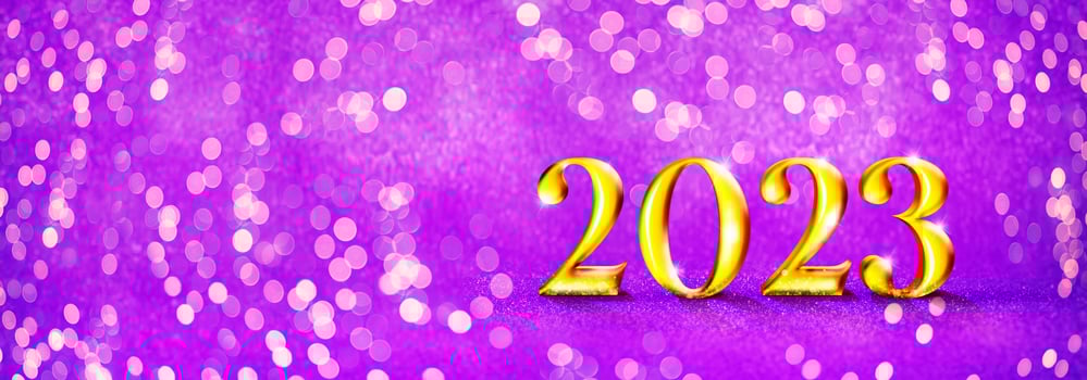 Happy New Year Background. Start to 2023. 3D illustration photo