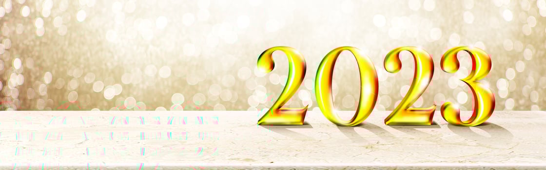Happy New Year Background. Start to 2023. 3D illustration photo