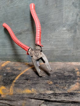 Working tools on a wooden background. Father's day celebration concept. photo