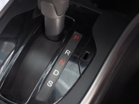 Closeup auto gear of car photo