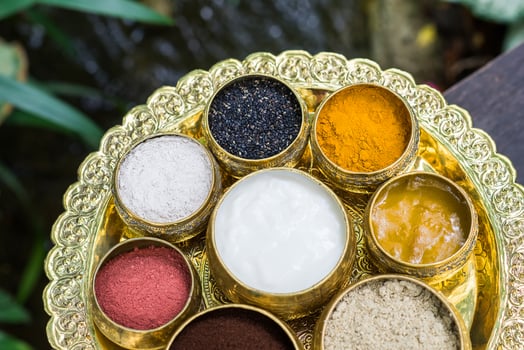 Scrubb powder for spa massage photo
