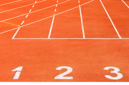 Running track, abstract photo