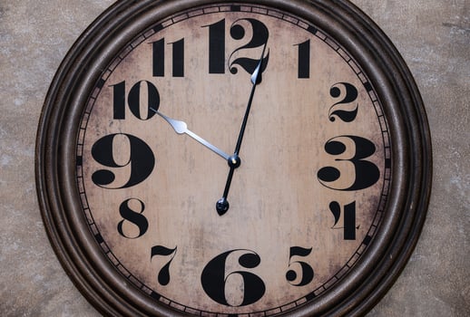 Old antique wall clock photo