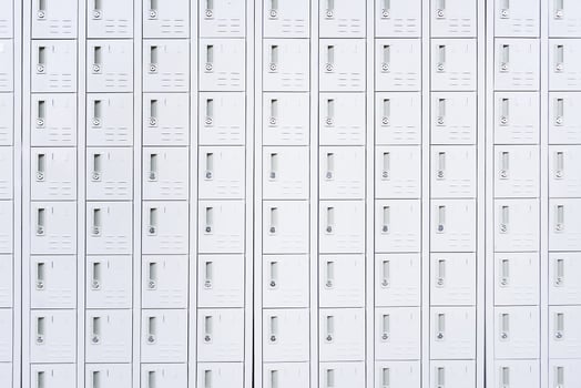 white metal locker in gym,workplace,school photo