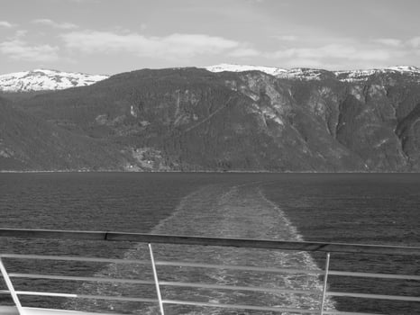 in the norwegian fjords photo