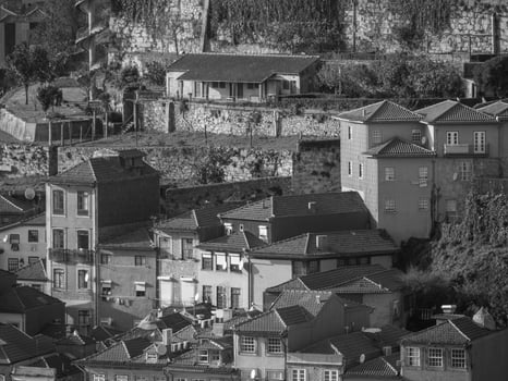 porto at the douro river photo