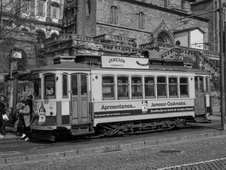 the cit of Porto at the douro river photo