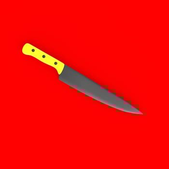 knife isolated on background photo