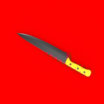 knife isolated on background photo