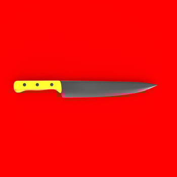 knife isolated on background photo