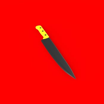 knife isolated on background photo