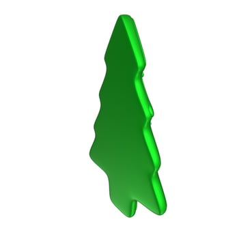 Christmas tree isolated on background photo