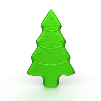 Christmas tree isolated on background photo