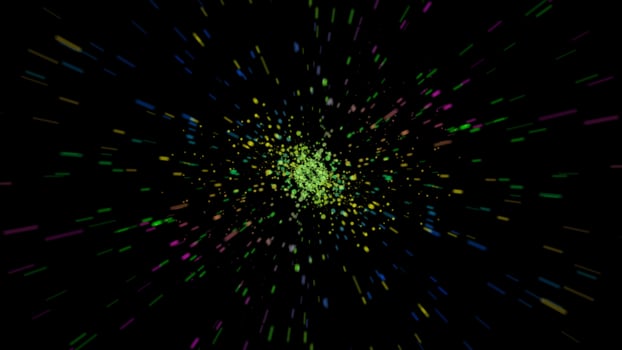 glittering bokeh circles colorful particle explode background photo