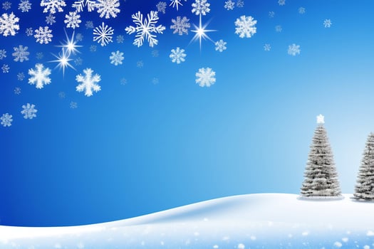 Beautiful winter background with snow. New Year, Christmas and other holidays, web poster, greeting card. photo