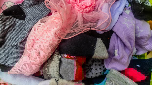 stack of socks in the background photo