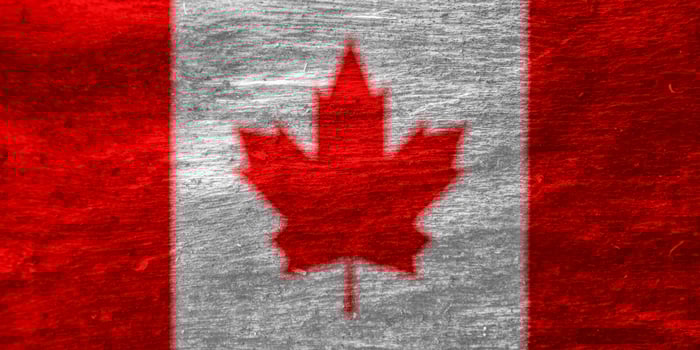 canadian flag texture as background photo