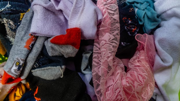 stack of socks in the background photo