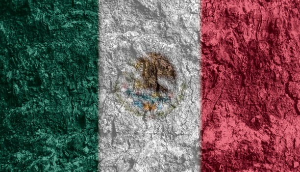 mexican flag texture as a background photo