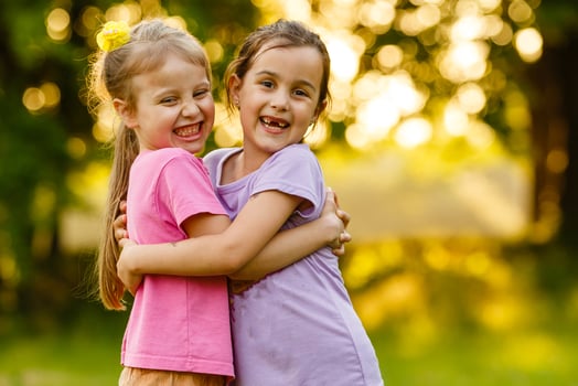 The best friends playing together photo