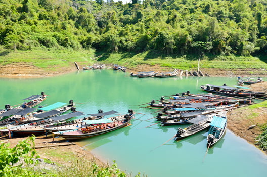 Longtail boat for travel tourism photo