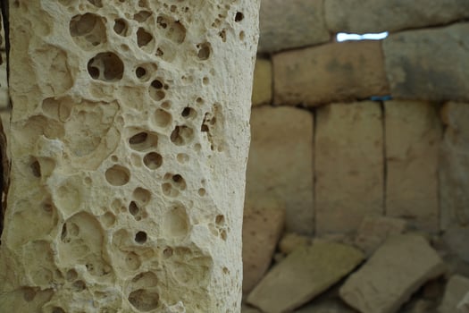 malta megalitic temple archeological site photo