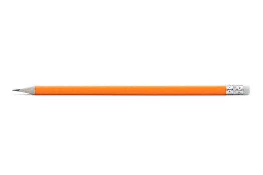 Amazing isolated pencil on pure white background photo