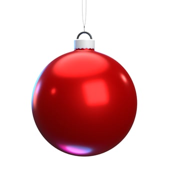 christmas ball isolated on background photo