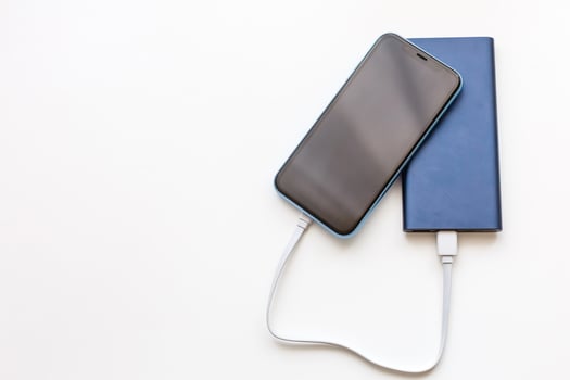 close-up usb cable connect phone new technology concept photo