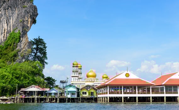 Koh Panyee or Punyi island in summer photo