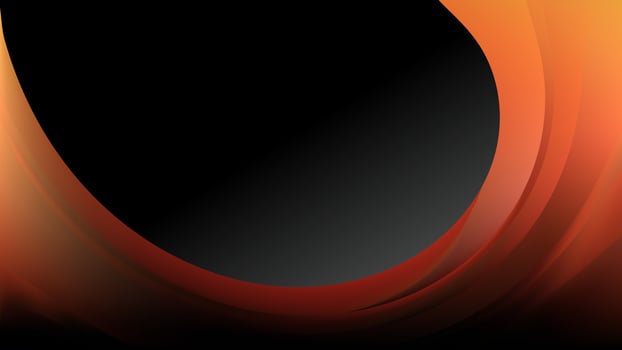 Orange and Black Brochure Design Template photo