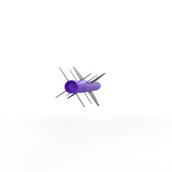 rocket isolated on background photo
