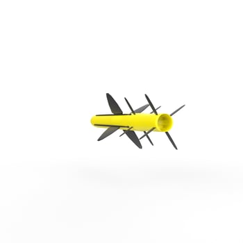 rocket isolated on background photo
