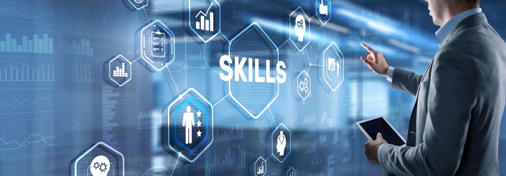 Skills Learning Personal development Finance Competency Business concept photo