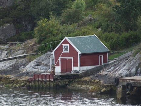 the city of Bergen and the fjords of norway photo