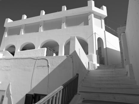 Santorini island in greece photo