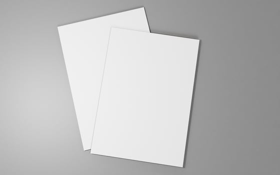 A4 flyer mockup image blank premium photo