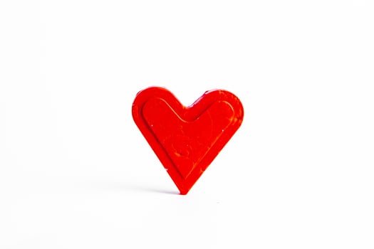 Love hearts on wooden texture background. Valentines day card concept. Heart for Valentines Day Background. photo