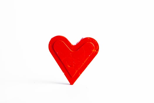 Love hearts on wooden texture background. Valentines day card concept. Heart for Valentines Day Background. photo