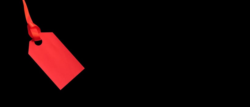 Black background for banner design with red label photo