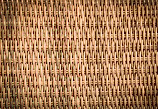 background brown wicker basket. Selective focus. Texture photo