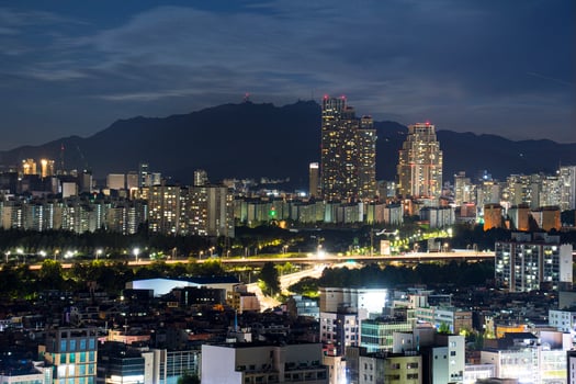 Night view around Seoul, Korea photo