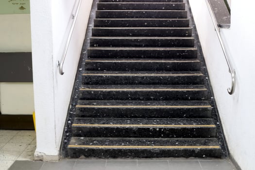 Staircase for going up and down. photo