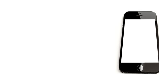 Mobile Smartphone. New shiny mobile cell phone. modern mobile phone template. photo