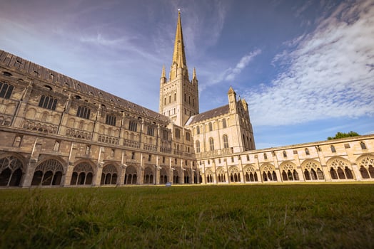 Cathedral of Norwich in Norfolk, England. photo
