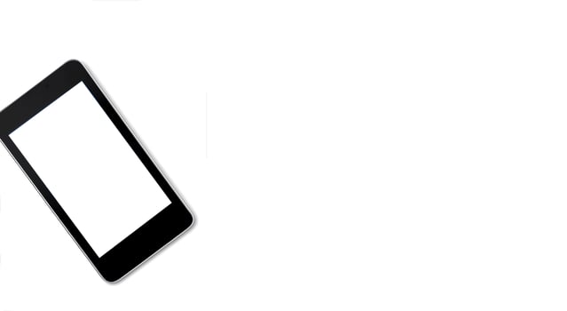 Mobile Smartphone. New shiny mobile cell phone. modern mobile phone template. photo