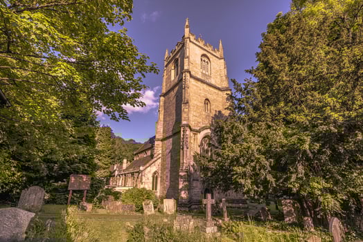 Old Cotswolds town of Castle Combe, England. photo